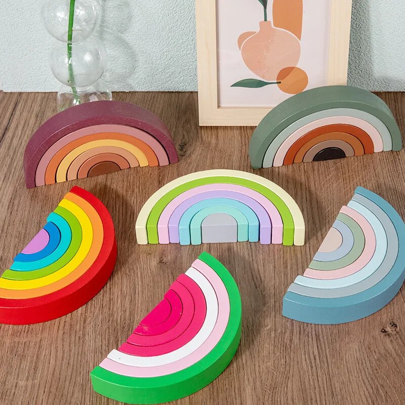 Rainbow Montessori Color Blocks