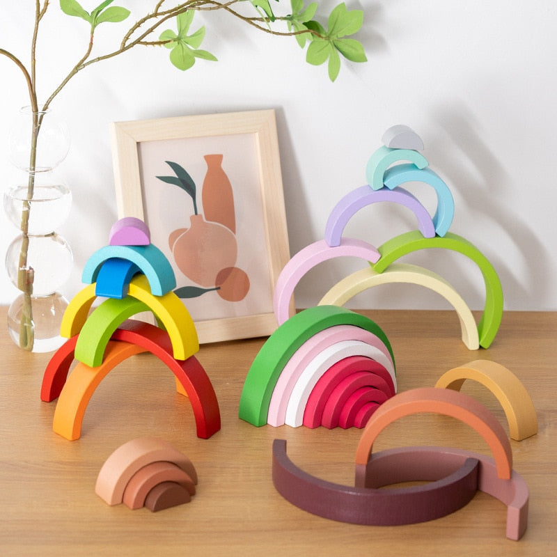 Rainbow Montessori Color Blocks