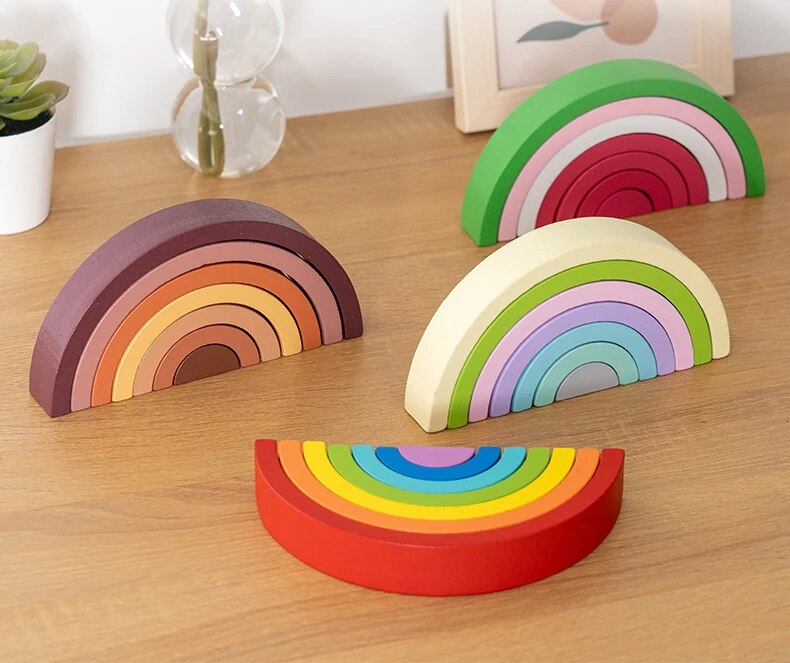 Rainbow Montessori Color Blocks